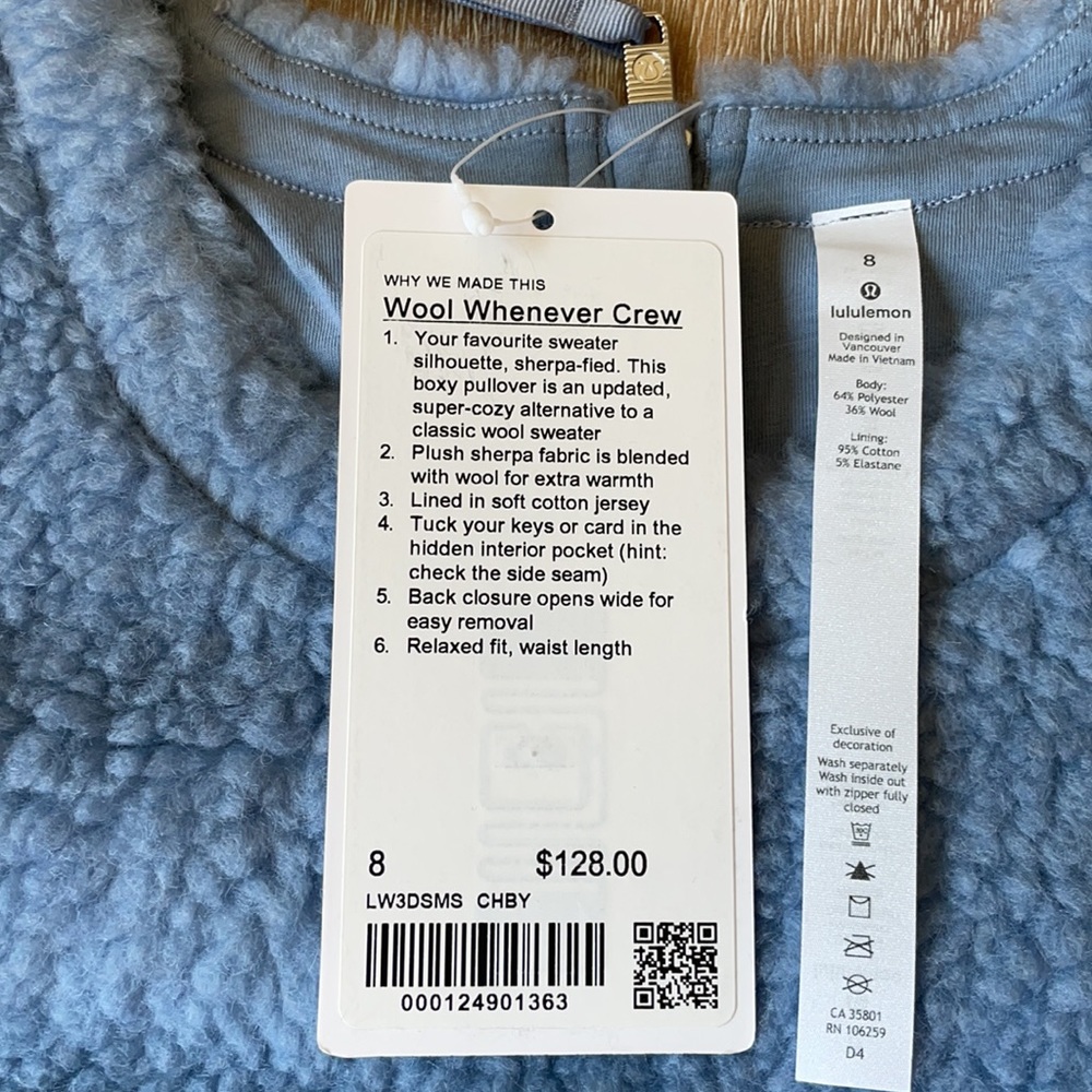 Lululemon Cropped Wool Whenever Crew Sweater - Picture 7 of 12